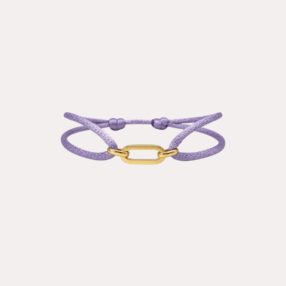 Flat Link Satin Bracelet